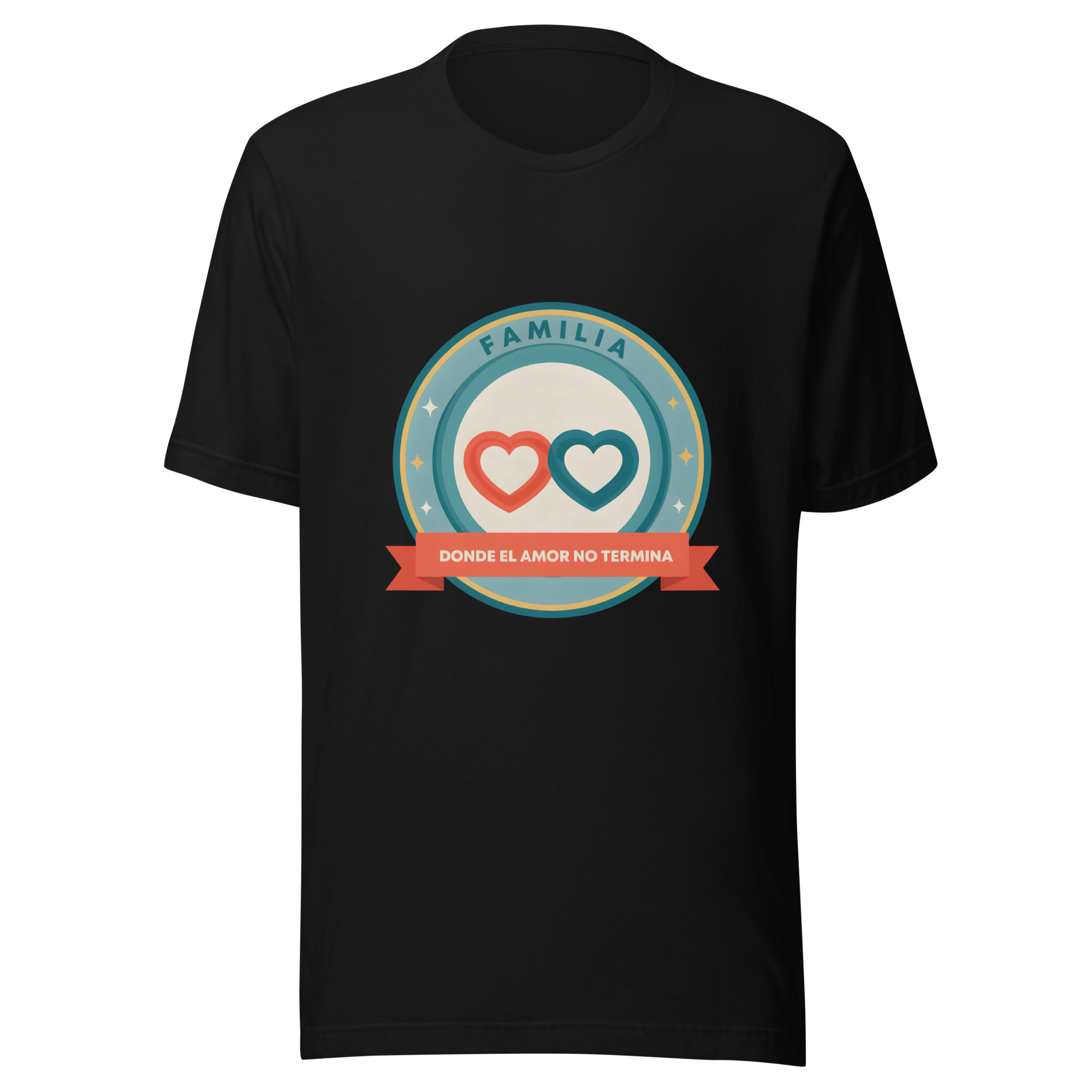 Playera unisex Familia: donde el amor no termina