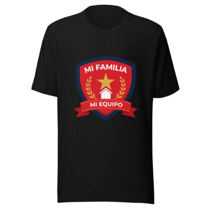 Playera unisex Mi familia, mi equipo