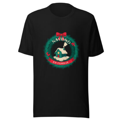 Playera unisex Navidad en familia