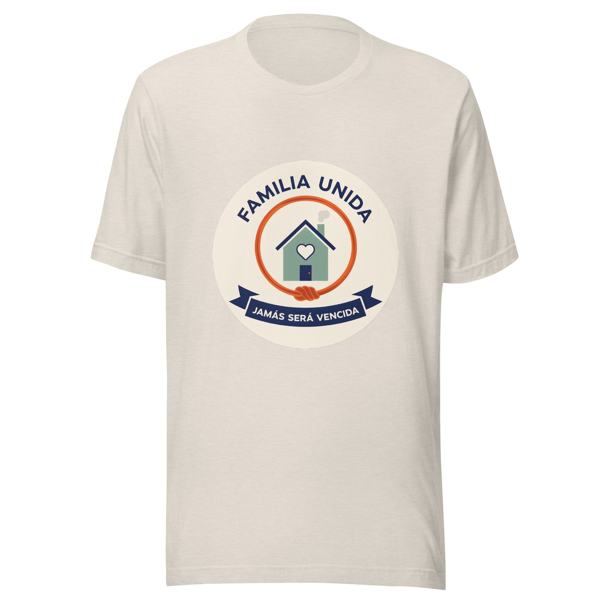 Playera unisex Familia unida jamás será vencida - Image 3