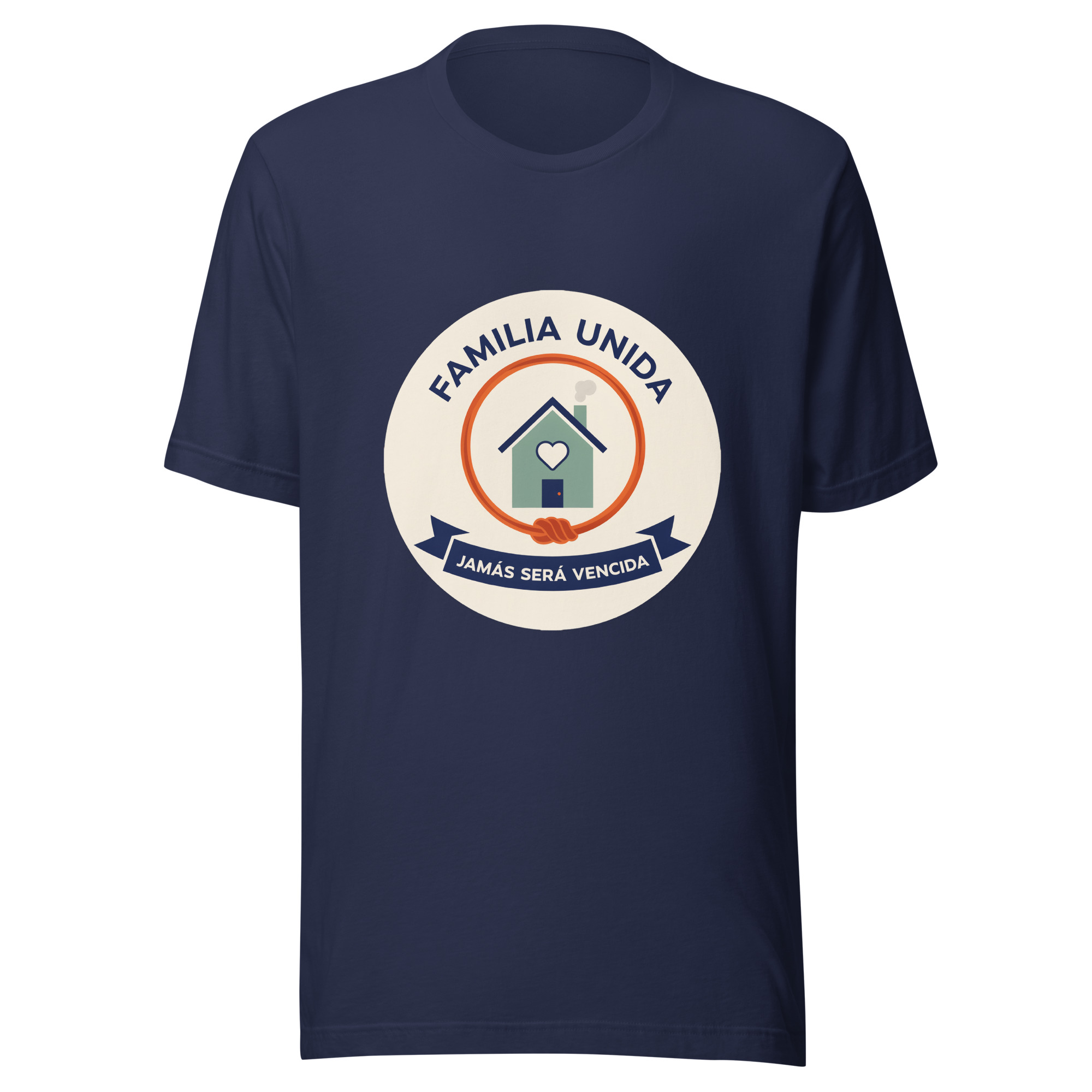 Playera unisex Familia unida jamás será vencida - Image 2