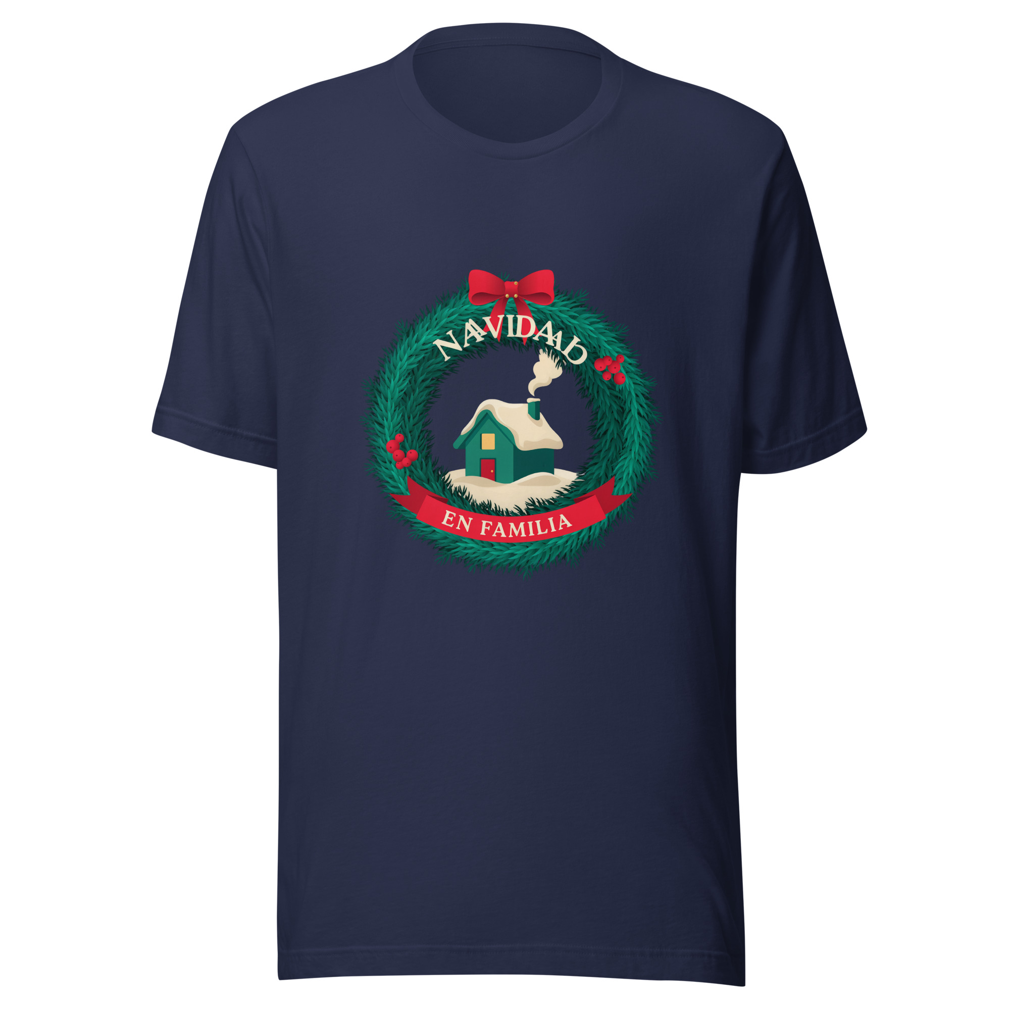 Playera unisex Navidad en familia - Image 2