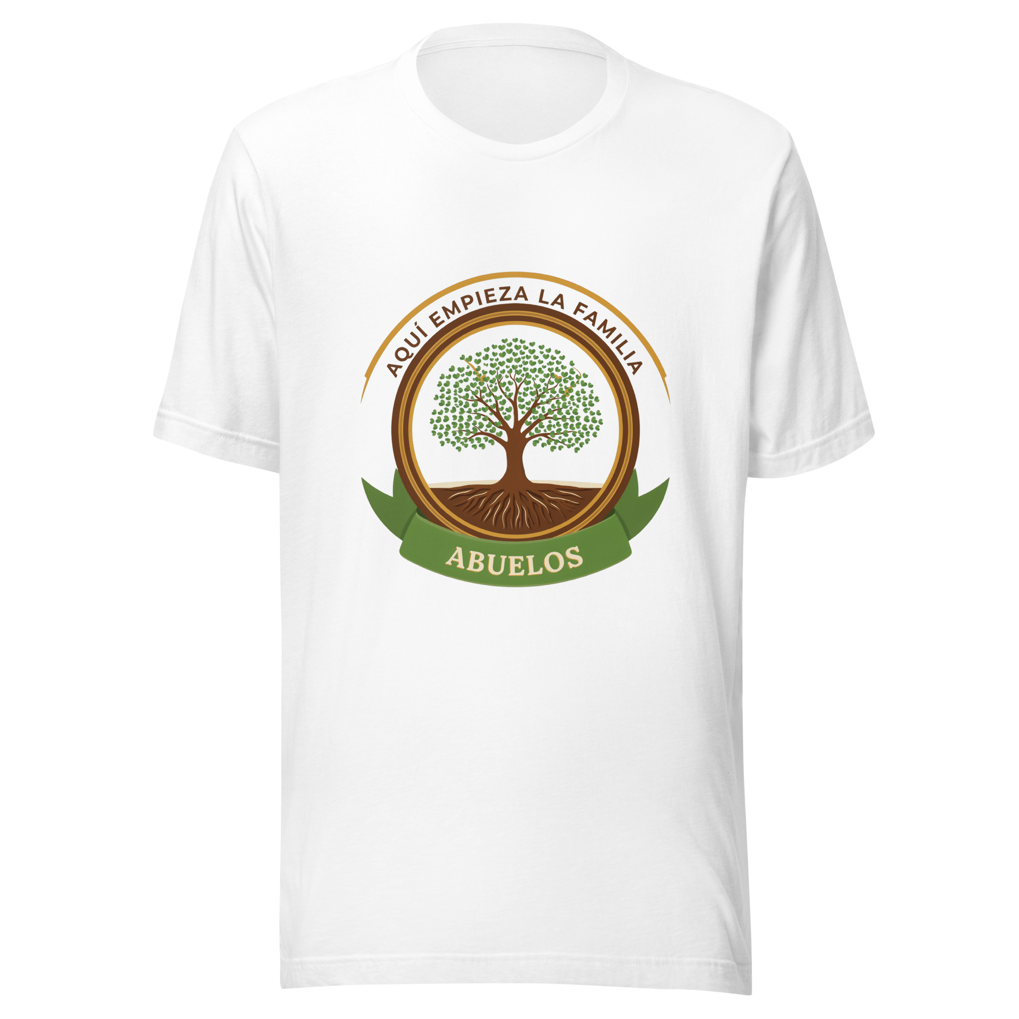 Playera unisex Abuelos: aquí empieza la familia - Image 4
