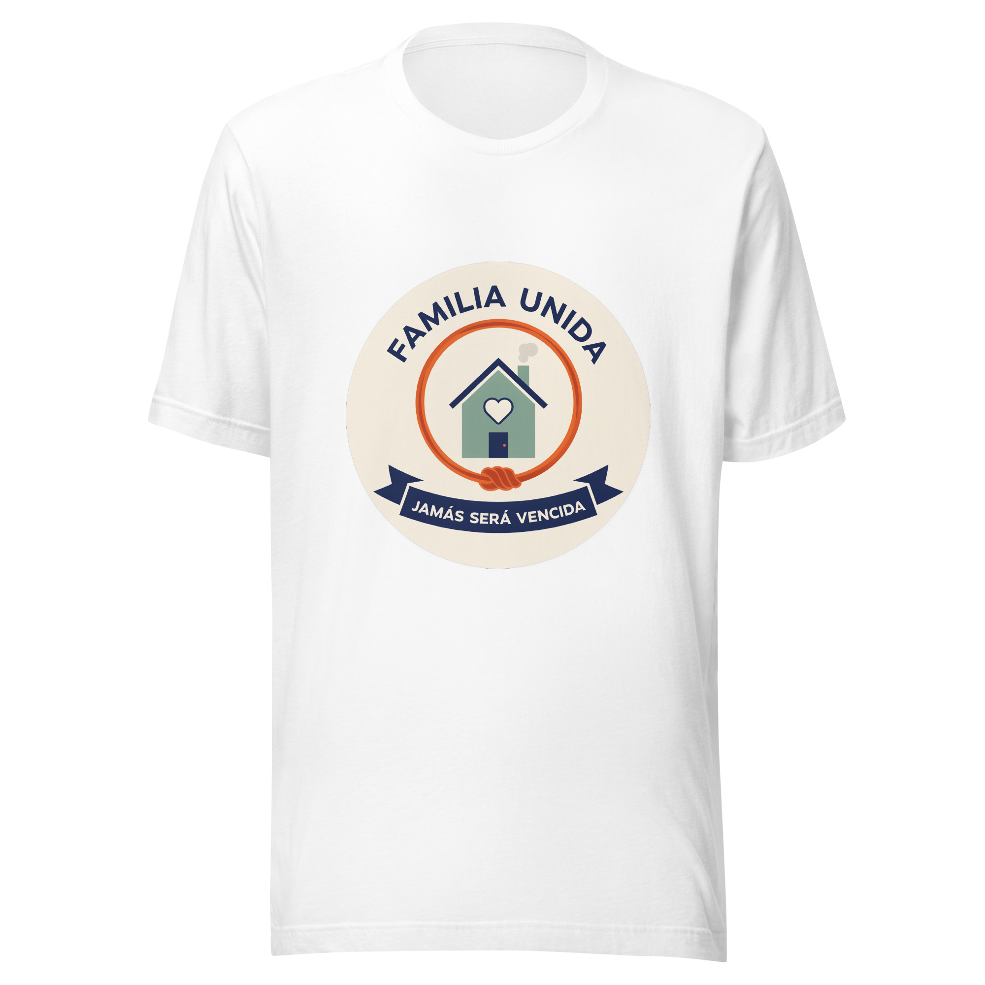 Playera unisex Familia unida jamás será vencida - Image 4